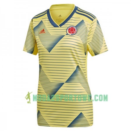 Koszulka Kolumbia Damska Domowe Stroje Piłkarskie Copa América 2019 Krótki Rękaw